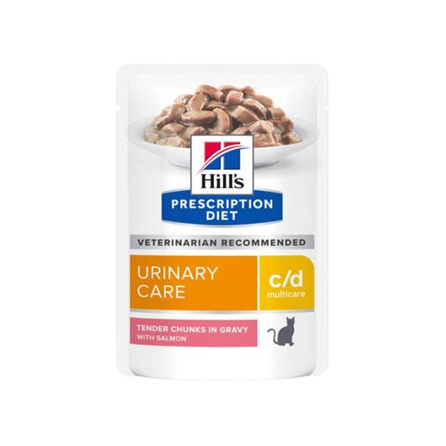HILLS Diet Feline c/d Multicare KAPSIČKA losos 12x85 g